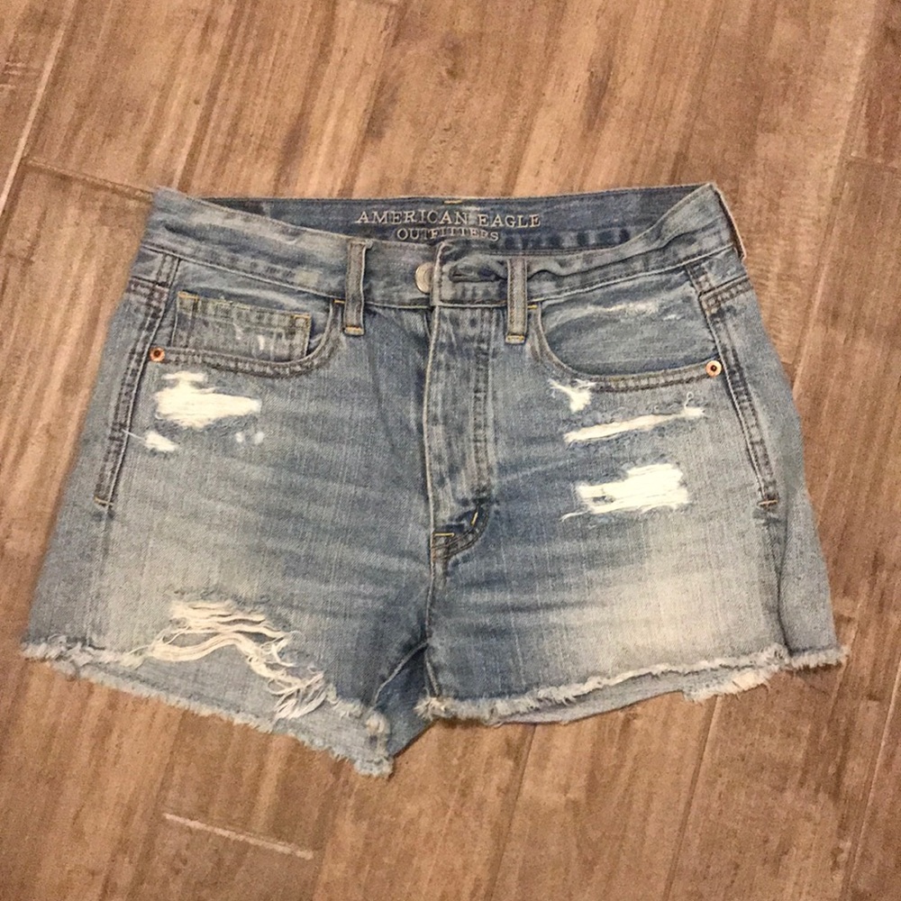 American eagle denim shorts size 0